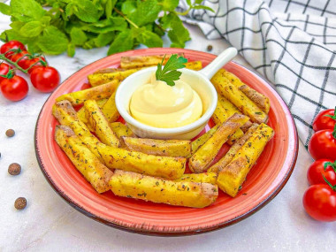 Картошка фри без масла ПП в духовке Картошка фри без масла ПП в духовке