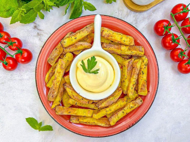 Картошка фри без масла ПП в духовке Картошка фри без масла ПП в духовке