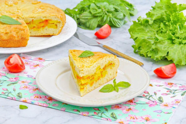 Закрытый пирог с картошкой Закрытый пирог с картошкой