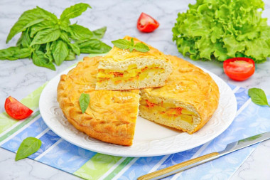 Закрытый пирог с картошкой Закрытый пирог с картошкой