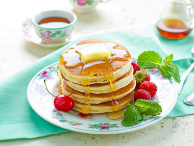 Панкейки на молоке пышные Панкейки на молоке пышные