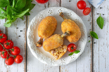 Куриные ножки в картошке - хрустящие крокеты на косточке Куриные ножки в картошке - хрустящие крокеты на косточке