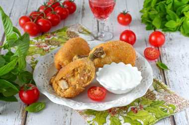 Куриные ножки в картошке - хрустящие крокеты на косточке Куриные ножки в картошке - хрустящие крокеты на косточке