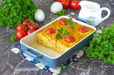 Запеканка с капустой и яйцом Запеканка с капустой и яйцом