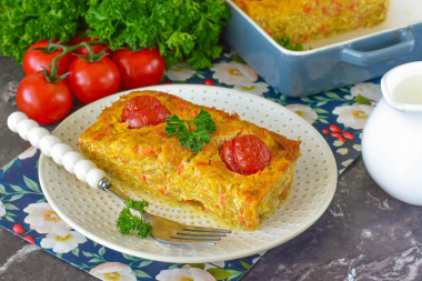 Запеканка с капустой и яйцом Запеканка с капустой и яйцом