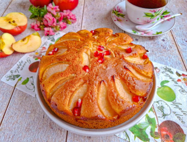 Яблочный пирог в аэрогриле Яблочный пирог в аэрогриле