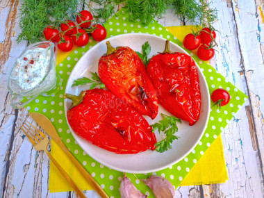 Запеченные перцы в аэрогриле целиком Запеченные перцы в аэрогриле целиком