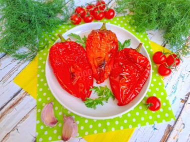 Запеченные перцы в аэрогриле целиком Запеченные перцы в аэрогриле целиком