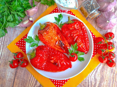 Запеченные перцы в аэрогриле целиком Запеченные перцы в аэрогриле целиком