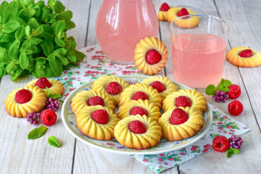 Печенье с малиной Печенье с малиной