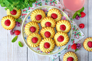 Печенье с малиной Печенье с малиной
