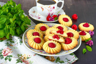 Печенье с малиной Печенье с малиной