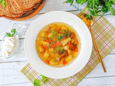 Суп из опят замороженных Суп из опят замороженных