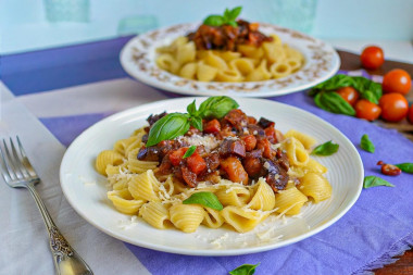 Паста с баклажанами Паста с баклажанами