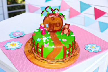 Торт Маша и медведь на день рождения Торт Маша и медведь на день рождения