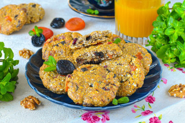 Овсяные фитнес печенья Овсяные фитнес печенья