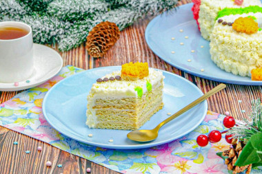 Торт Снеговик Торт Снеговик