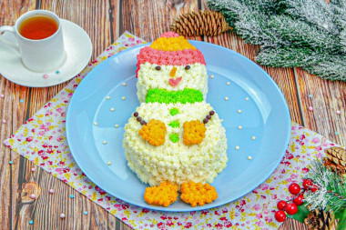 Торт Снеговик Торт Снеговик