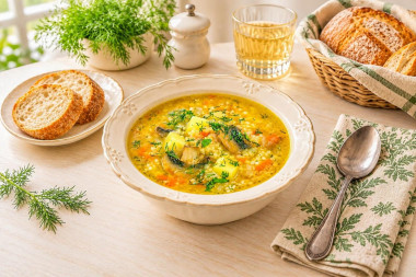 Суп из пшена с картошкой Суп из пшена с картошкой