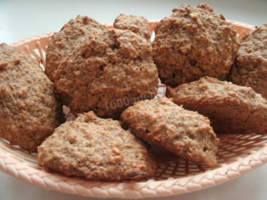 Овсяное печенье с орехами и корицей без муки Овсяное печенье с орехами и корицей без муки