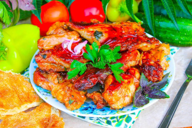 Шашлык из мяса нутрии Шашлык из мяса нутрии
