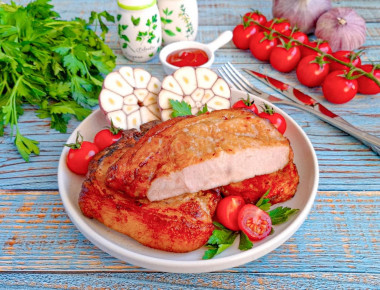 Антрекот из свинины в аэрогриле Антрекот из свинины в аэрогриле