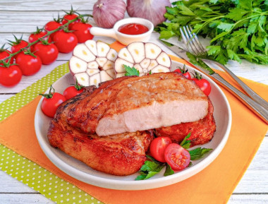 Антрекот из свинины в аэрогриле Антрекот из свинины в аэрогриле