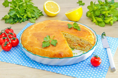 Заливной пирог с горбушей в духовке Заливной пирог с горбушей в духовке