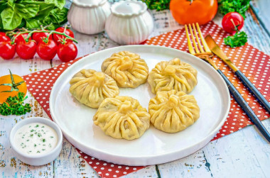 Хинкали с грибами Хинкали с грибами