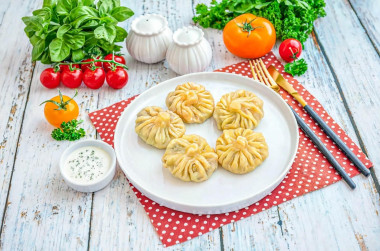 Хинкали с грибами Хинкали с грибами