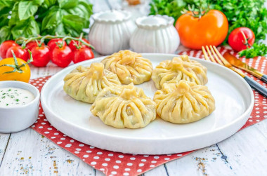 Хинкали с грибами Хинкали с грибами