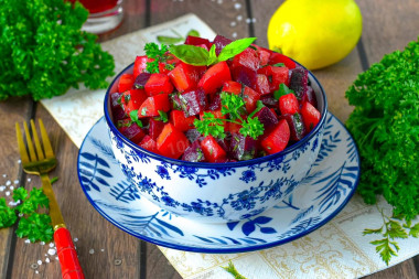 Салат из вареных овощей Салат из вареных овощей