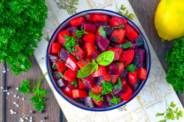 Салат из вареных овощей Салат из вареных овощей