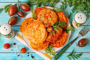 Помидоры в кляре с сыром Помидоры в кляре с сыром