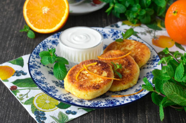 Апельсиновые сырники Апельсиновые сырники