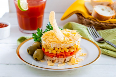 Салат Парус с чипсами Салат Парус с чипсами