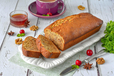 Кекс с грецкими орехами в духовке Кекс с грецкими орехами в духовке