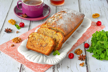 Кекс с грецкими орехами в духовке Кекс с грецкими орехами в духовке