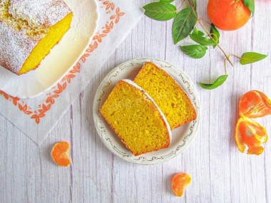 Мандариновый кекс с мандариновой цедрой Мандариновый кекс с мандариновой цедрой