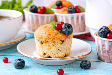 Маффины на кефире в духовке Маффины на кефире в духовке