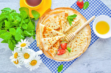 Блины на молоке с яйцами тонкие Блины на молоке с яйцами тонкие