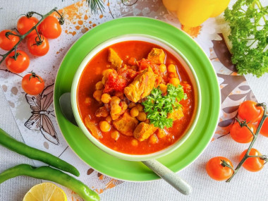 Нут с мясом и овощами Нут с мясом и овощами