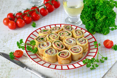 Рулетики из блинов с начинкой Рулетики из блинов с начинкой