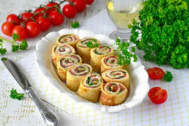 Рулетики из блинов с начинкой Рулетики из блинов с начинкой