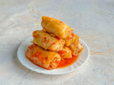 Голубцы на противне в духовке Голубцы на противне в духовке