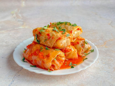 Голубцы на противне в духовке Голубцы на противне в духовке