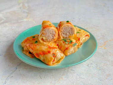 Голубцы на противне в духовке Голубцы на противне в духовке