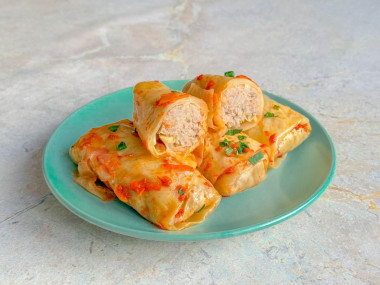 Голубцы на противне в духовке Голубцы на противне в духовке