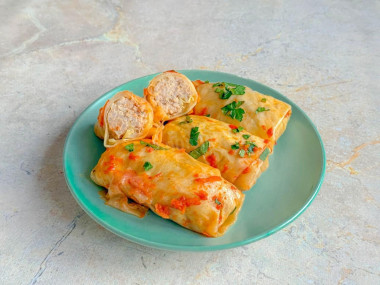 Голубцы на противне в духовке Голубцы на противне в духовке