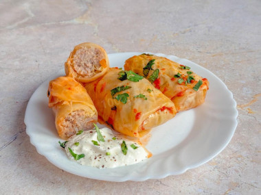 Голубцы на противне в духовке Голубцы на противне в духовке